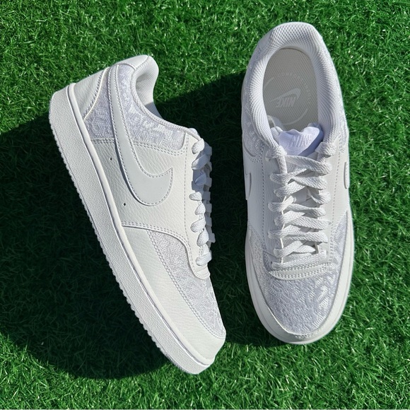 Nike Court Vision Low Triple White - Picture 4 of 12